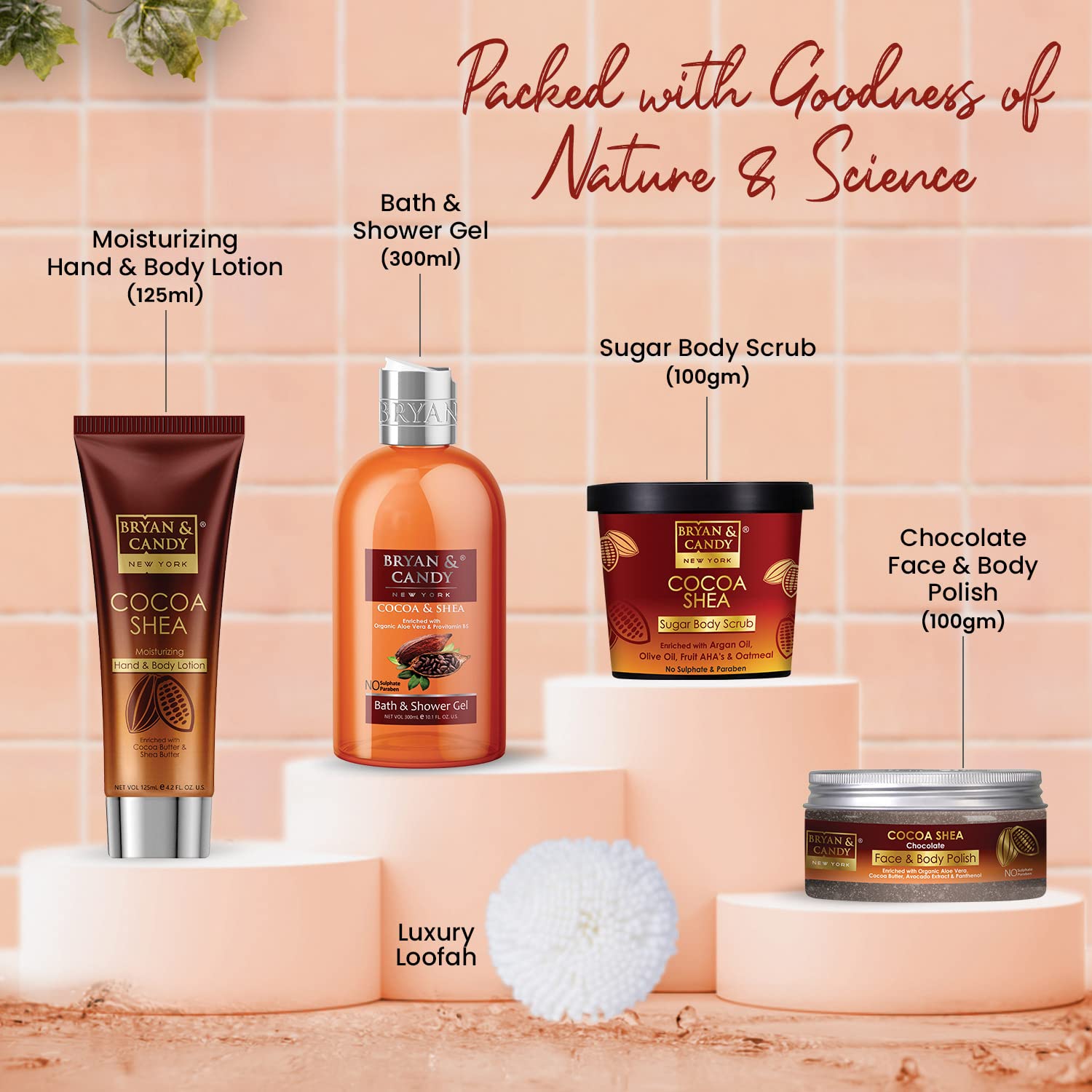 Cocoa Shea Bath Tub Kit Gift Set For Women And Men