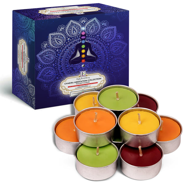 Chakra Meditation Scented Tealights - 64 Pack
