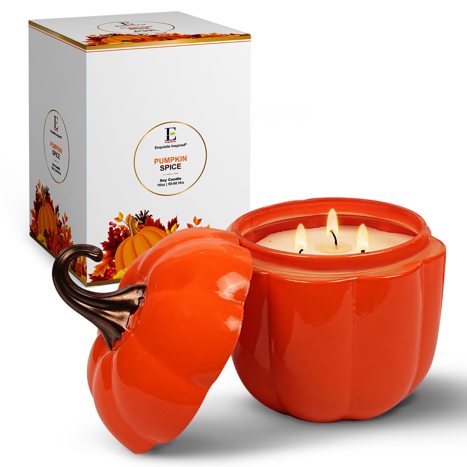 Pumpkin Spice Scented Jar Candles