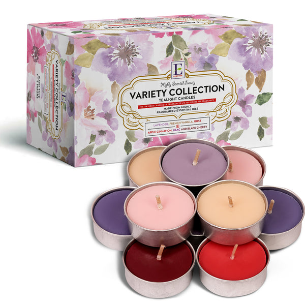 Variety Scented Tealights - 90 Pack
