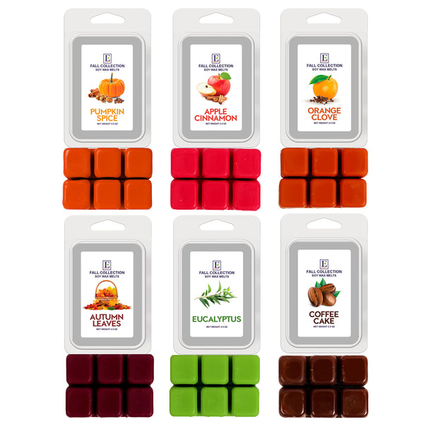 Fall Scented Wax Melts Soy  - 6 Fragrances