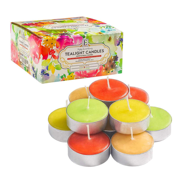 Spring Scented Tea Lights 64 Pack - Gardenia, Freesia, White Lily, Jasmine